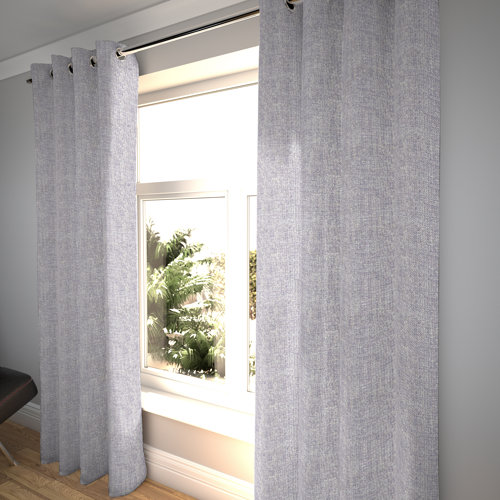 Tafolla Rhumba Tailored Eyelet Room Darkening Thermal Curtains Ebern Designs Colour: Lilac Purple, Panel Size: 167 W x 228 D cm