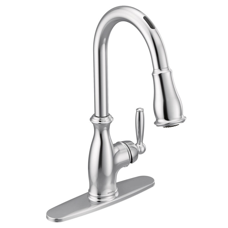 Moen Brantford Smart Touchless Single Handle Kitchen Faucet With
