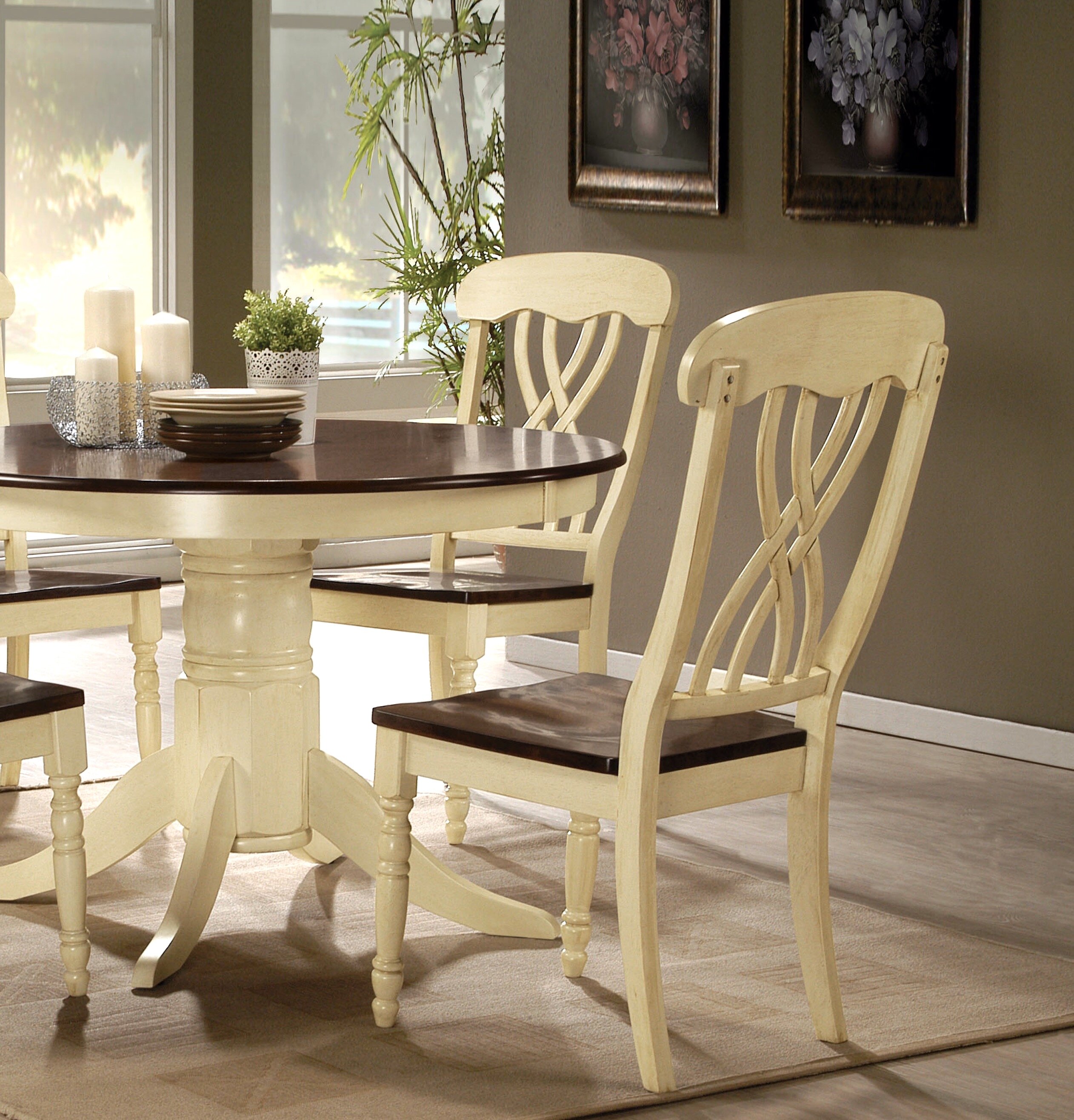 wayfair oak chairs