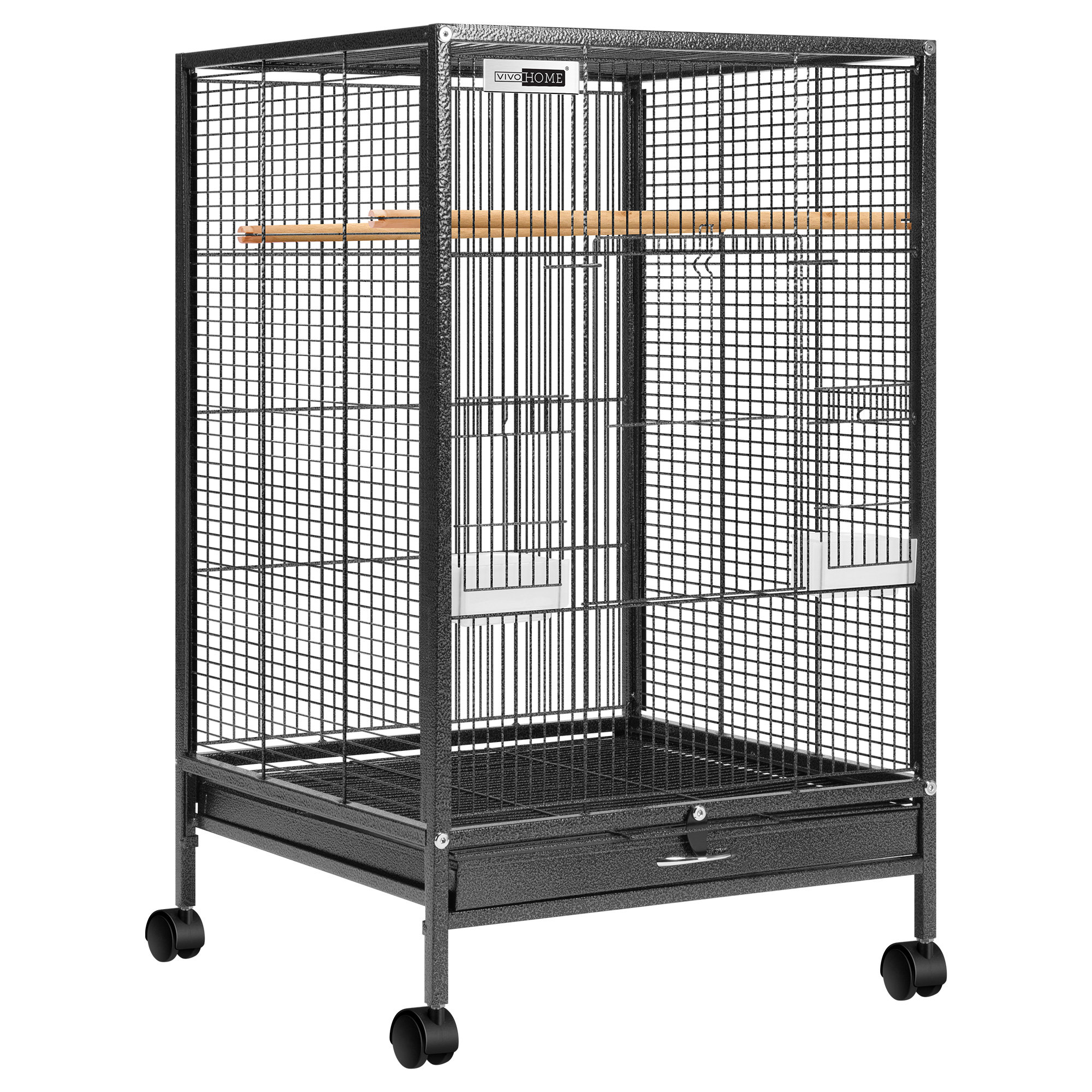 Tucker Murphy Pet™ Zora 30.4'' Steel Flat Top Bird Cage with Wheels ...