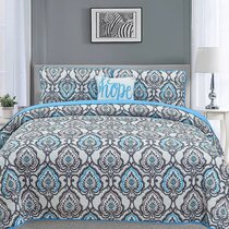 Queen Size Lightweight Thin Details about   CHIXIN Oversized Bedspread Coverlet Set Light Teal 