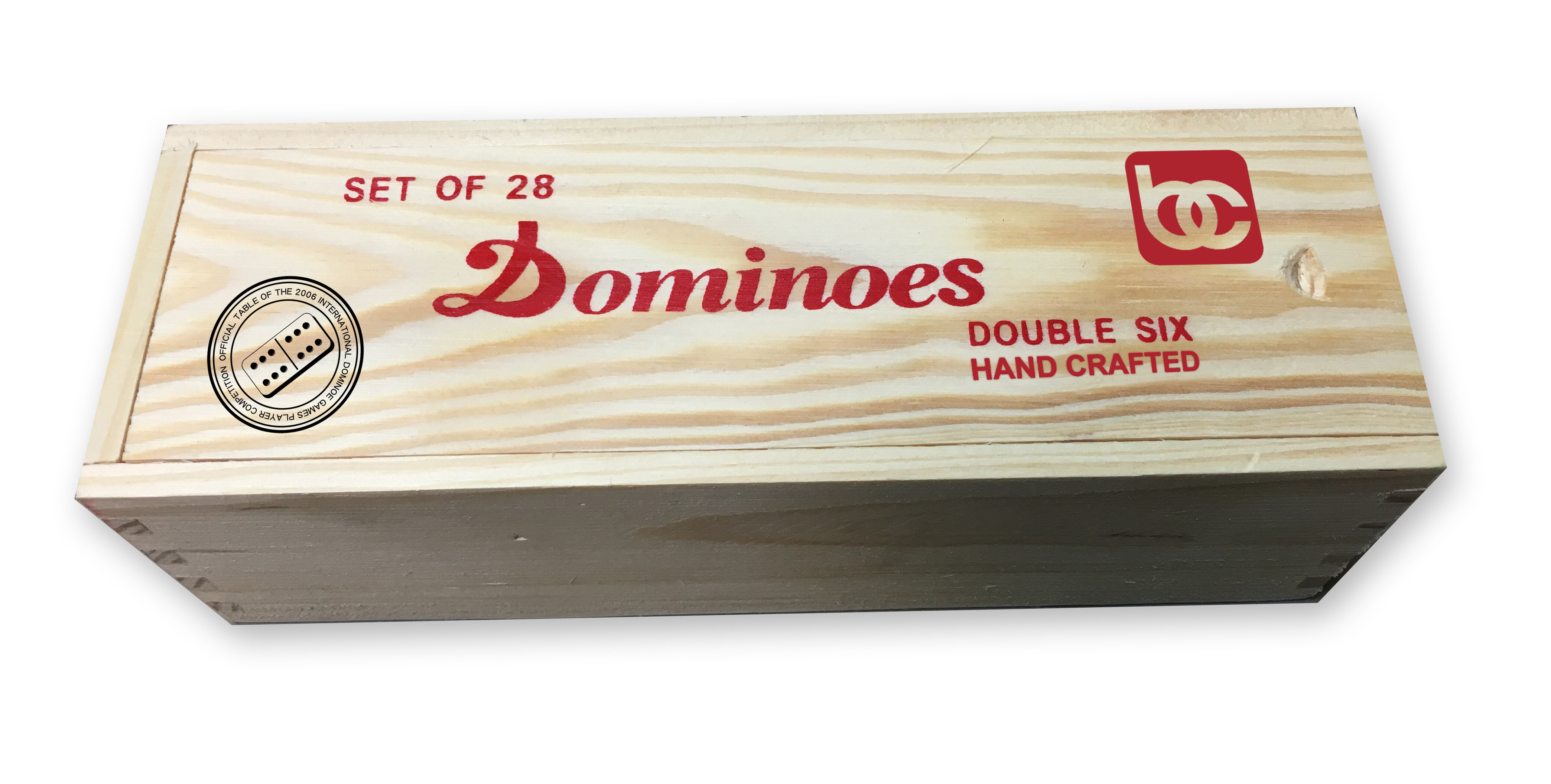 3 New Domino Sets Double SIX Dominoes with Wood Box 28 Pieces PER Set