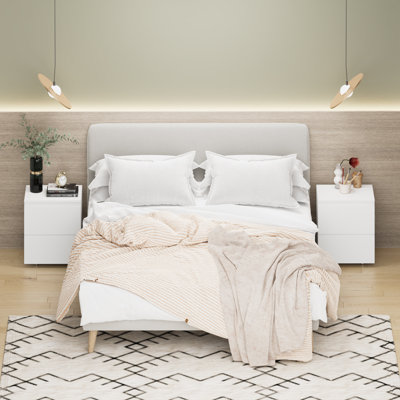 2 Drawer Nightstand(2 Set Of)