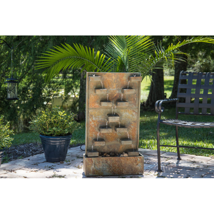 Temple Natural Stone Floor Fountain With Light Temple Natural Stone Floor Fountain With Light