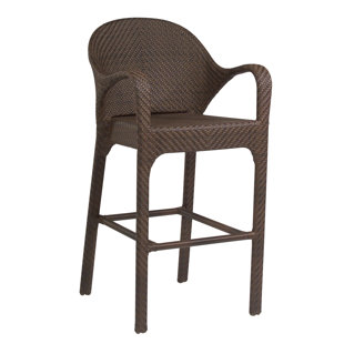All-Weather Dining & Occasional Bali 30" Patio Bar Stool with Arms by