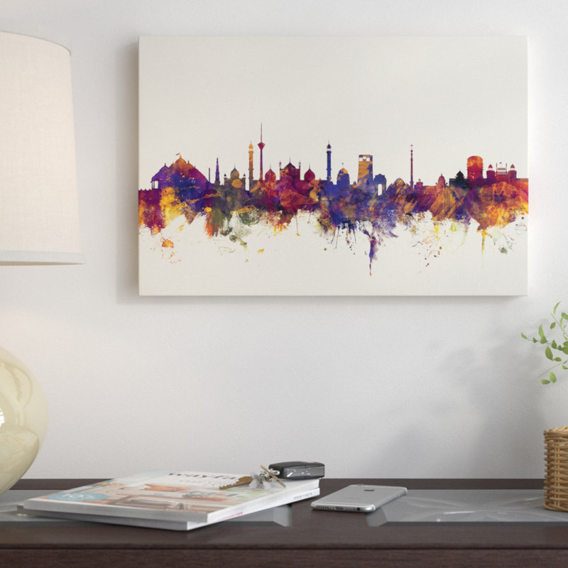 East Urban Home Skyline Series New Delhi India Graphic Art On