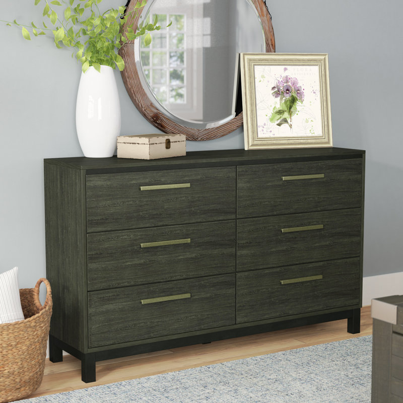 Laurel Foundry Modern Farmhouse Adam 6 Drawers Double Dresser