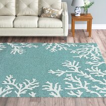 Designer Tropical Palm Plush Hand-Tufted Carved Wool Area Rug **FREE SHIPPING** 