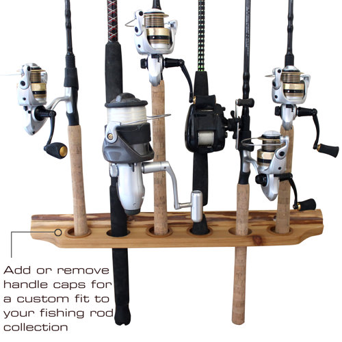WFX Utility™ 2 Piece Fishing Rod Wall Mounted Fishing Rack & Reviews ...