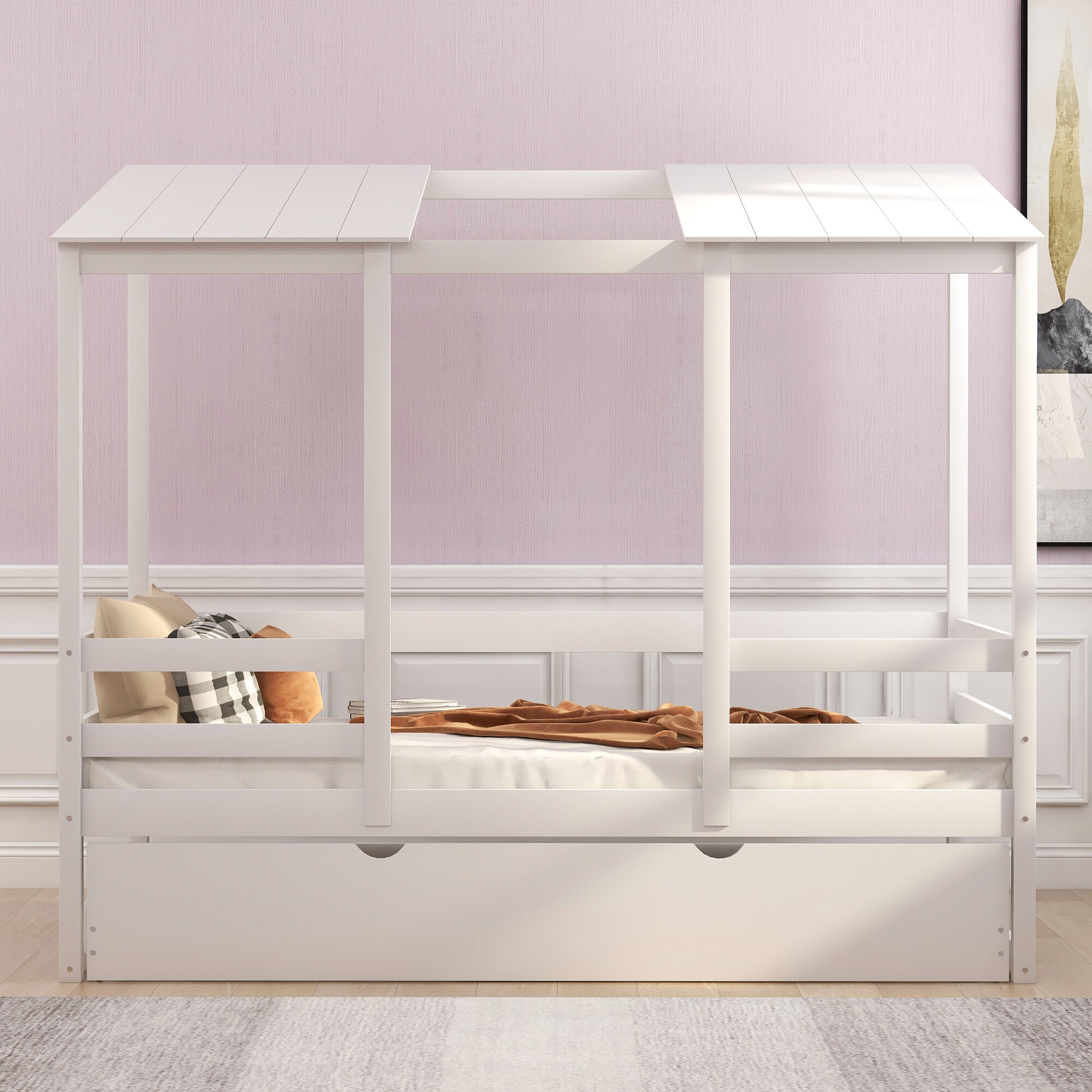 kids house bed with trundle