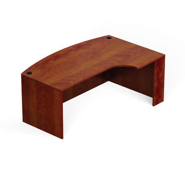 Bow Front L Desk Wayfair