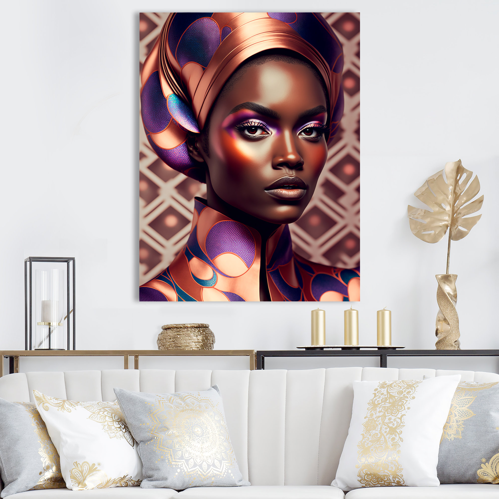 Dakota Fields Hamdah Avant Garde Elegant African Woman Wall Décor Wayfair 7070