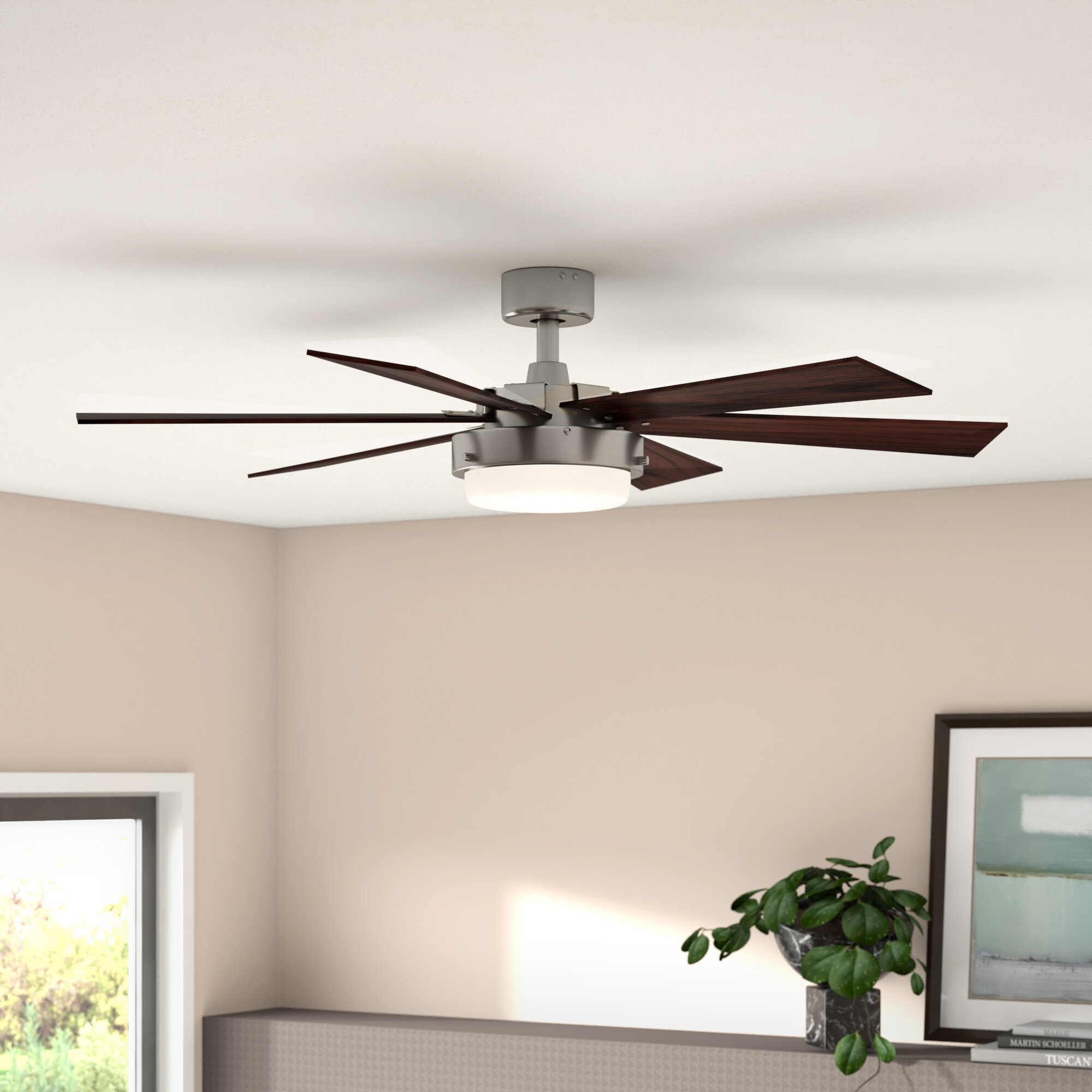 Mercury Row 52 Corsa 6 Blade Standard Ceiling Fan With Pull Chain And Light Kit Included Reviews Wayfair