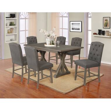 nadine 6 person counter height dining set darby home co