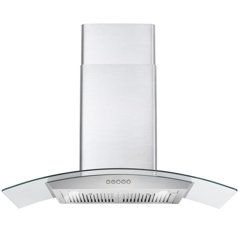 Cosmo 36 380 Cfm Convertible Wall Mount Range Hood In Stainless Steel Wayfair