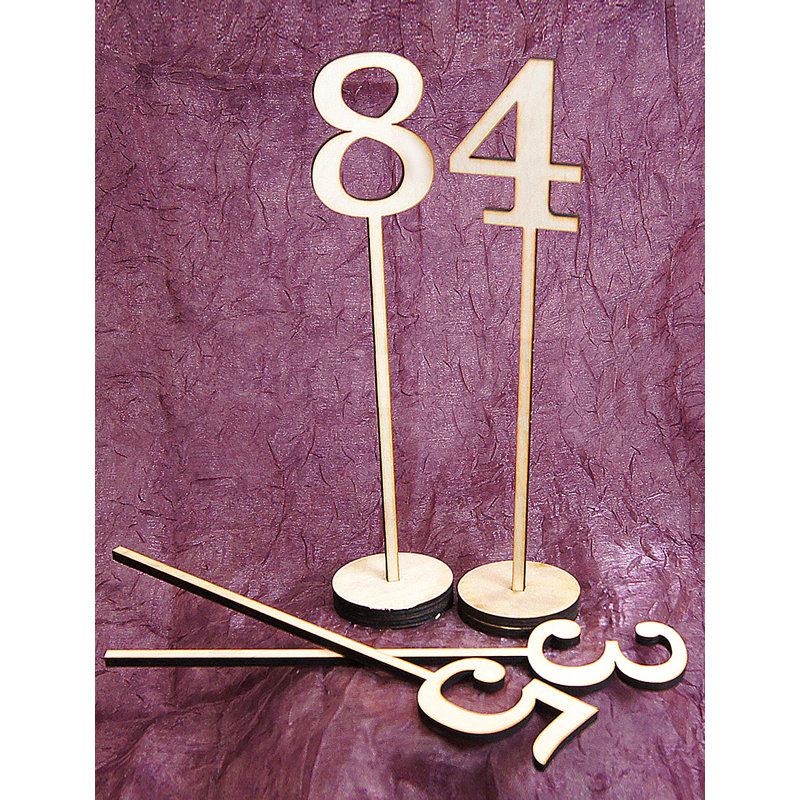 Amonogramartunlimited 10 Piece Numbers Standing Wooden Table Top Decor Set Wayfair