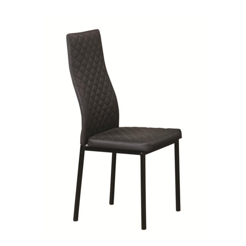 Latitude Run Meserve Diamond Pattern Upholstered Dining Chair Wayfair