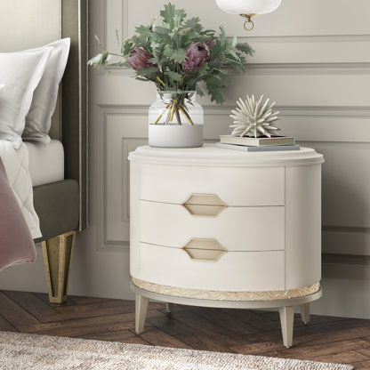 Luxury Round Nightstands Perigold