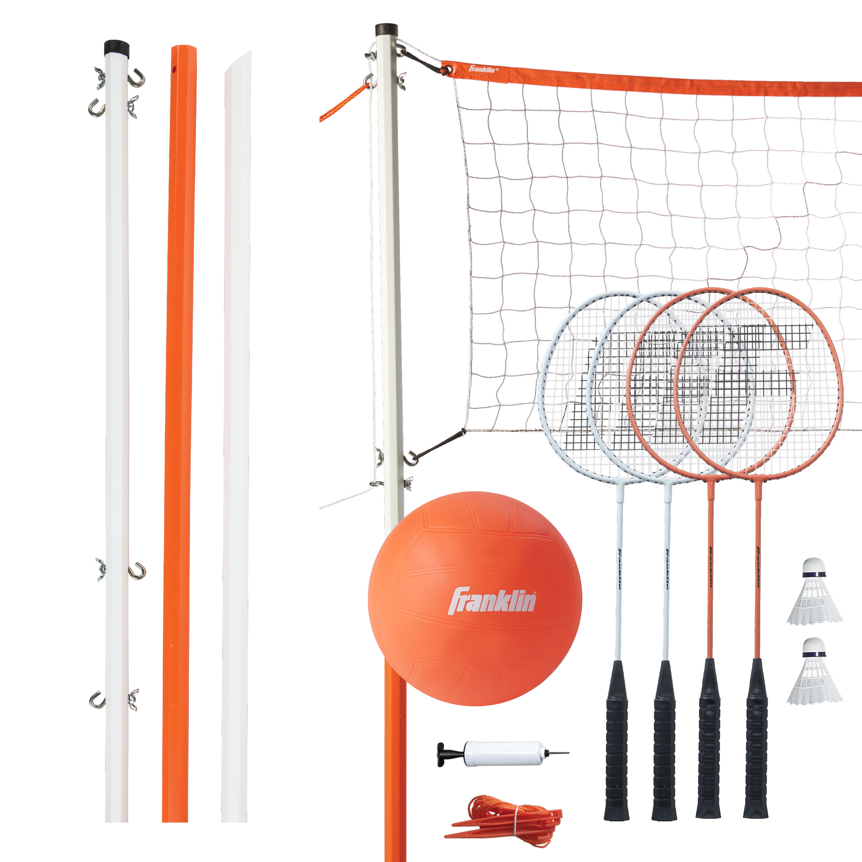Franklin Sports Advanced Volleyball and Badminton Set 