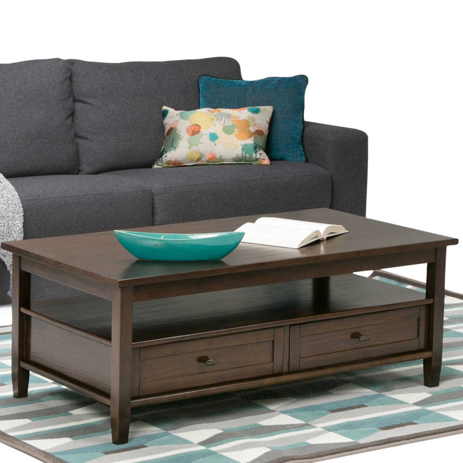 Alcott Hill Oyama Solid Wood Coffee Table With Storage Reviews Wayfair