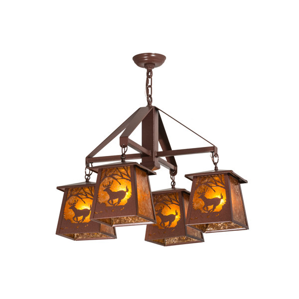 Millwood Pines Hoang 4 Light Unique Tiered Chandelier Wayfair