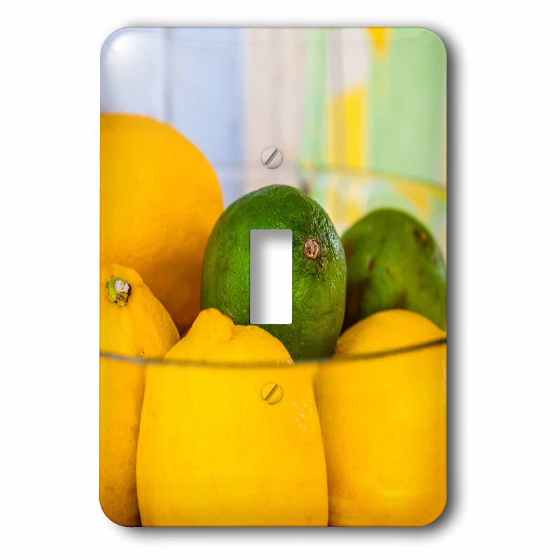 3drose Lemons And Lime 1 Gang Toggle Light Switch Wall Plate Wayfair