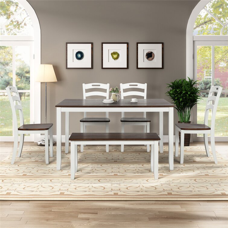 mavis 5 piece solid wood dining set