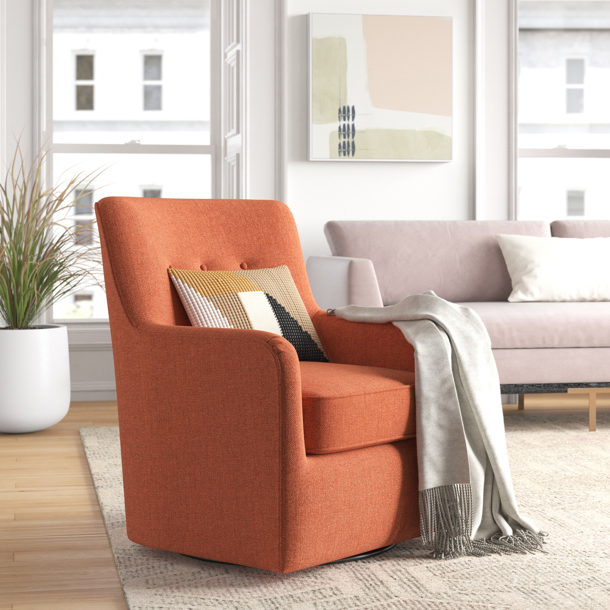 grier swivel armchair