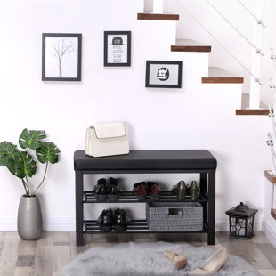 Go to store & view more images Ebern Designs Wyman Metal Storage Bench
