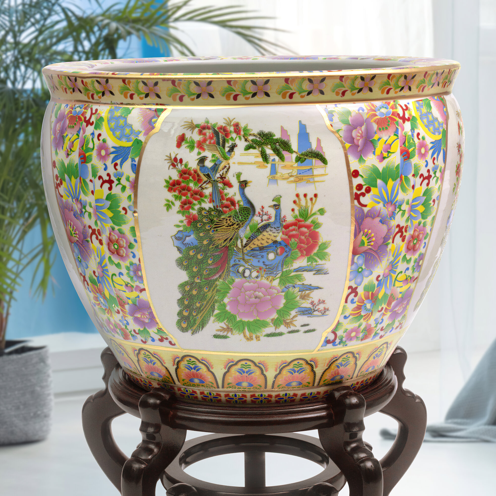 Color : A Art Decorative Suitable for Bedroom,Living Room,Hotel,16x37cm Chinese Vase Ceramic Flower Pots Plant Container Ceramic D Ceramic 1300°high Temperature Firing
