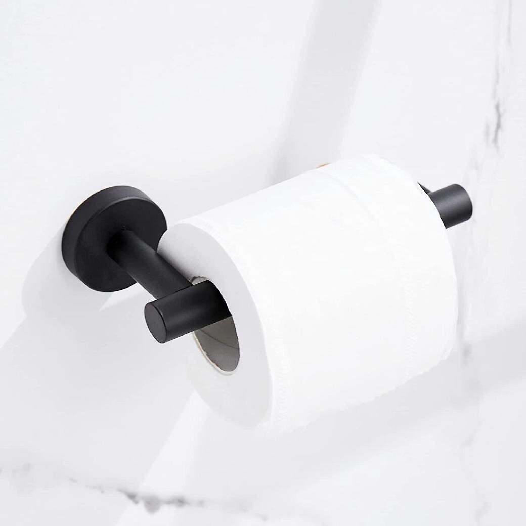 SUS304 Paper Holder Sleek  for Toilet/Kitchen Holder Sleek matte black 