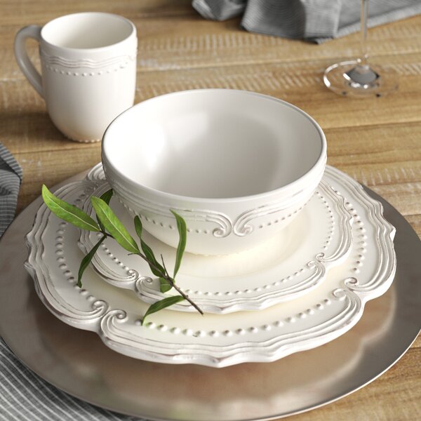 Details about   Dinnerware Set Marble 16 Piece Service for 4