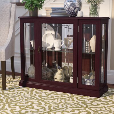 Purvoche Lighted Console Curio Cabinet Darby Home Co Color