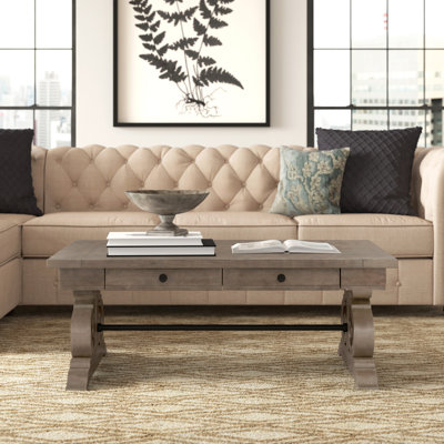 Ellenton Trestle Coffee Table with Storage