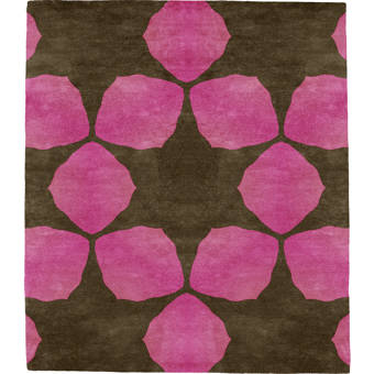 Modern Rugs Japanese Calligraphy Hand Tufted Wool Red Area Rug Wayfair