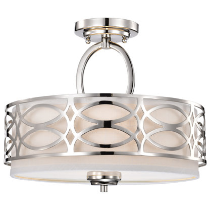 vivian 3 light semi flush mount