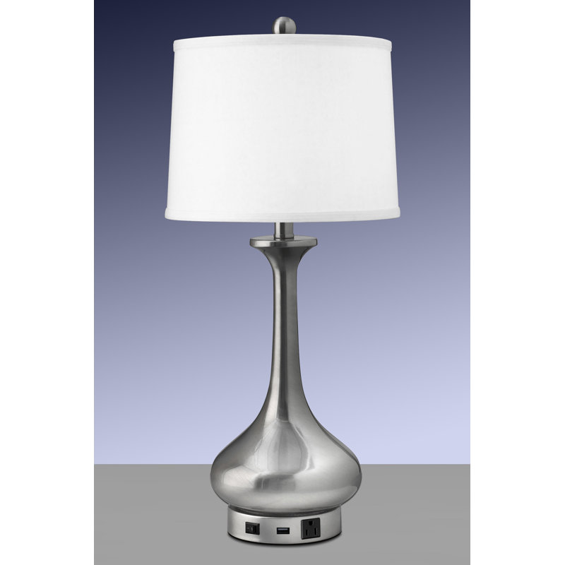 wayfair silver table lamps