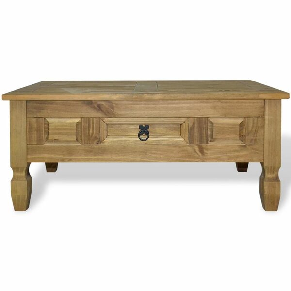 mexican pine coffee table with storage