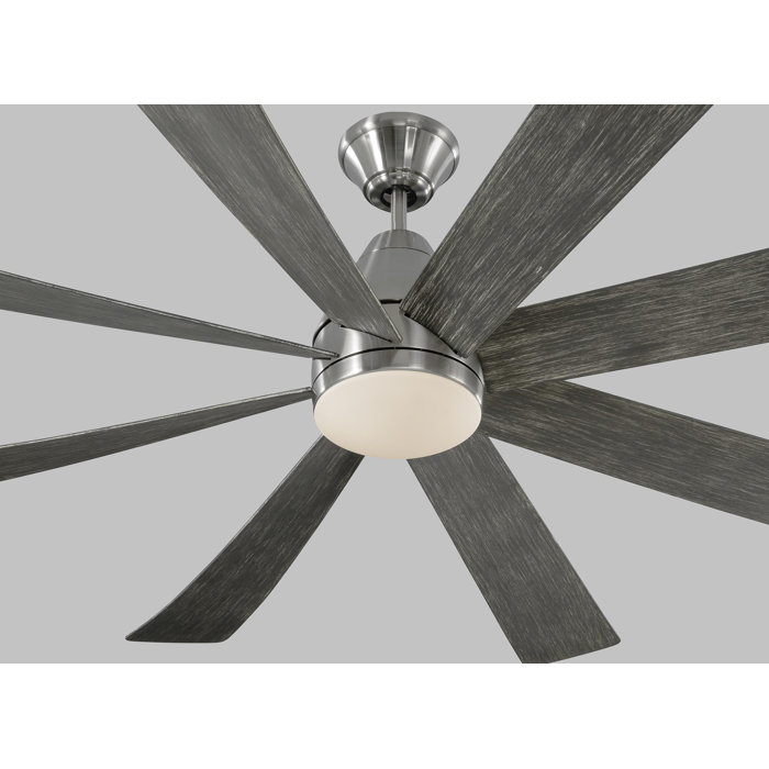 72 Kerri 8 Blade Led Ceiling Fan With Remote Light Kit Included
