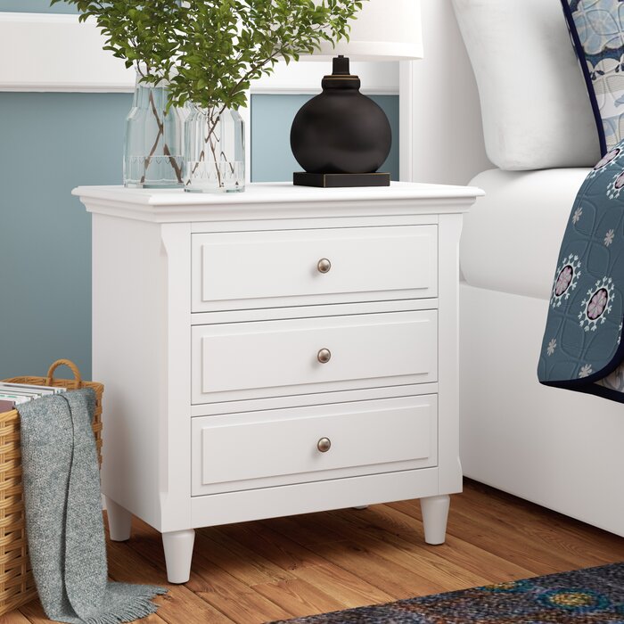 Wickes 3 Drawer Nightstand