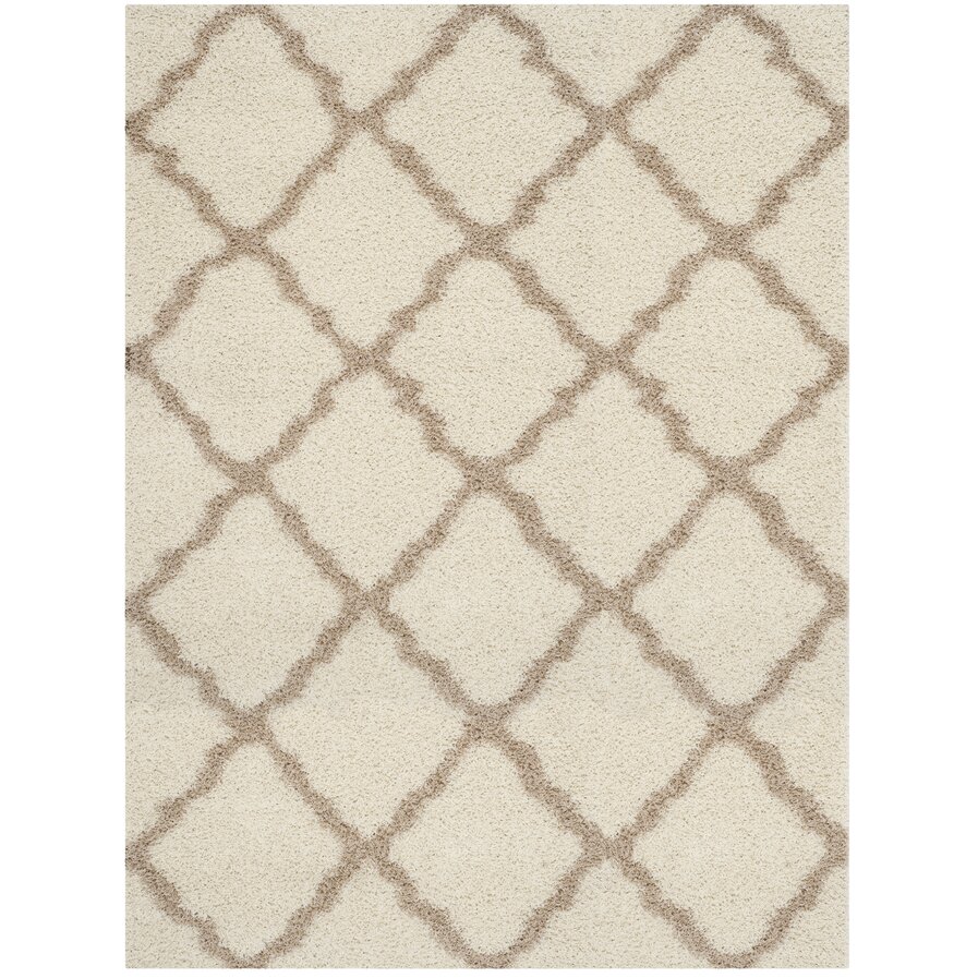 Shag Ivory/Beige Area Rug