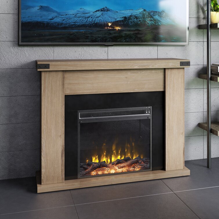 Laurel Foundry Modern Farmhouse Higgin 45.88'' W Electric Fireplace ...