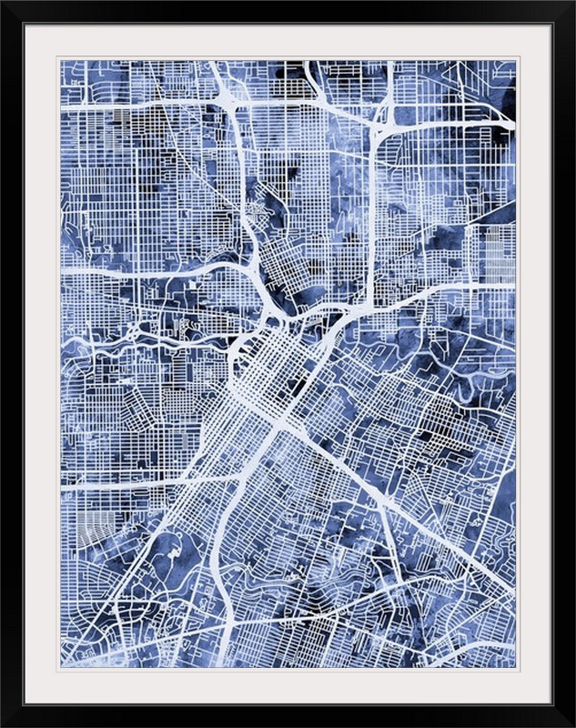 Great Big Canvas Houston Texas City Street Map By Michael Tompsett Graphic Art Print Wayfair,Home Decorating Ideas For Kitchen