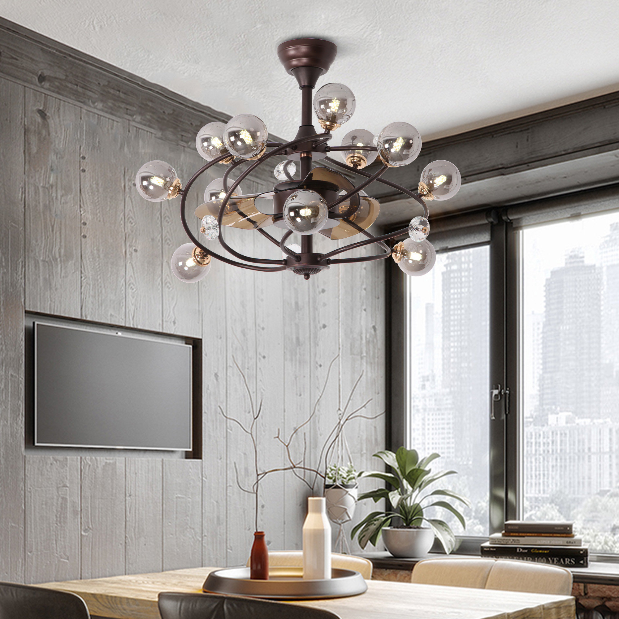 pendant light ceiling fan