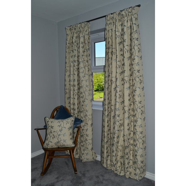 Fleur De Lis Living Choate Tailored Pencil Pleat Blackout ...