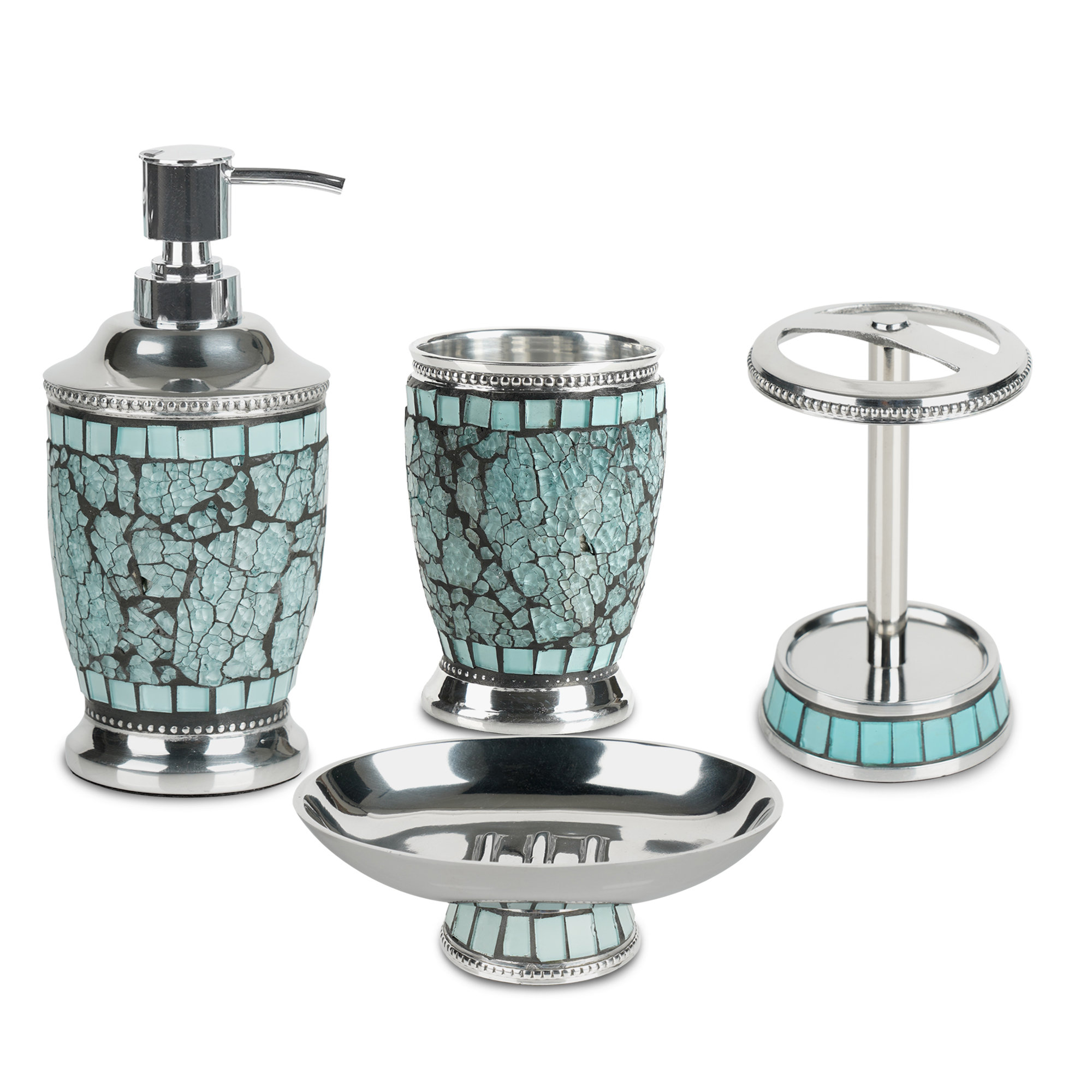 Rosdorf Park Forbell 4 Piece Bathroom Accessory Set & Reviews Wayfair