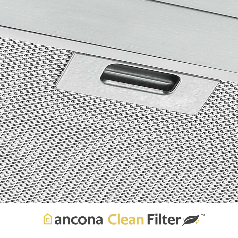 Ancona 30" 110 CFM Convertible Under Range Hood in Matte Black