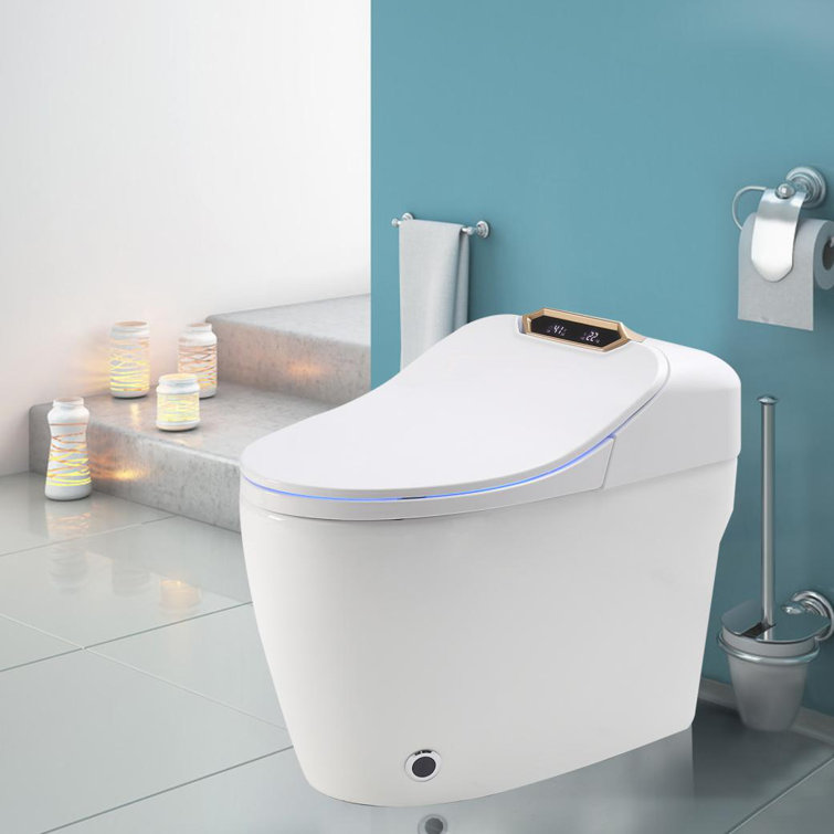 Vnbred Elongated One Piece Smart Toilet With Advance Bidet And Soft Closing Seat Wayfair