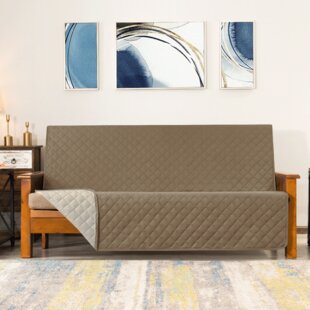 Armless Sofa Cover 3 Seater Elastic Fabric Settee Bedspread Protector #9 