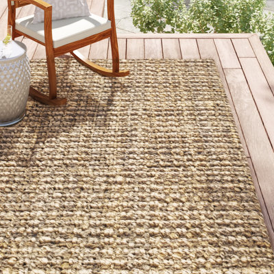 Leddy Hand-Woven Jute Natural Area Rug